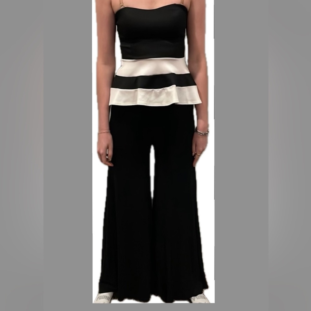 Two piece black & White set